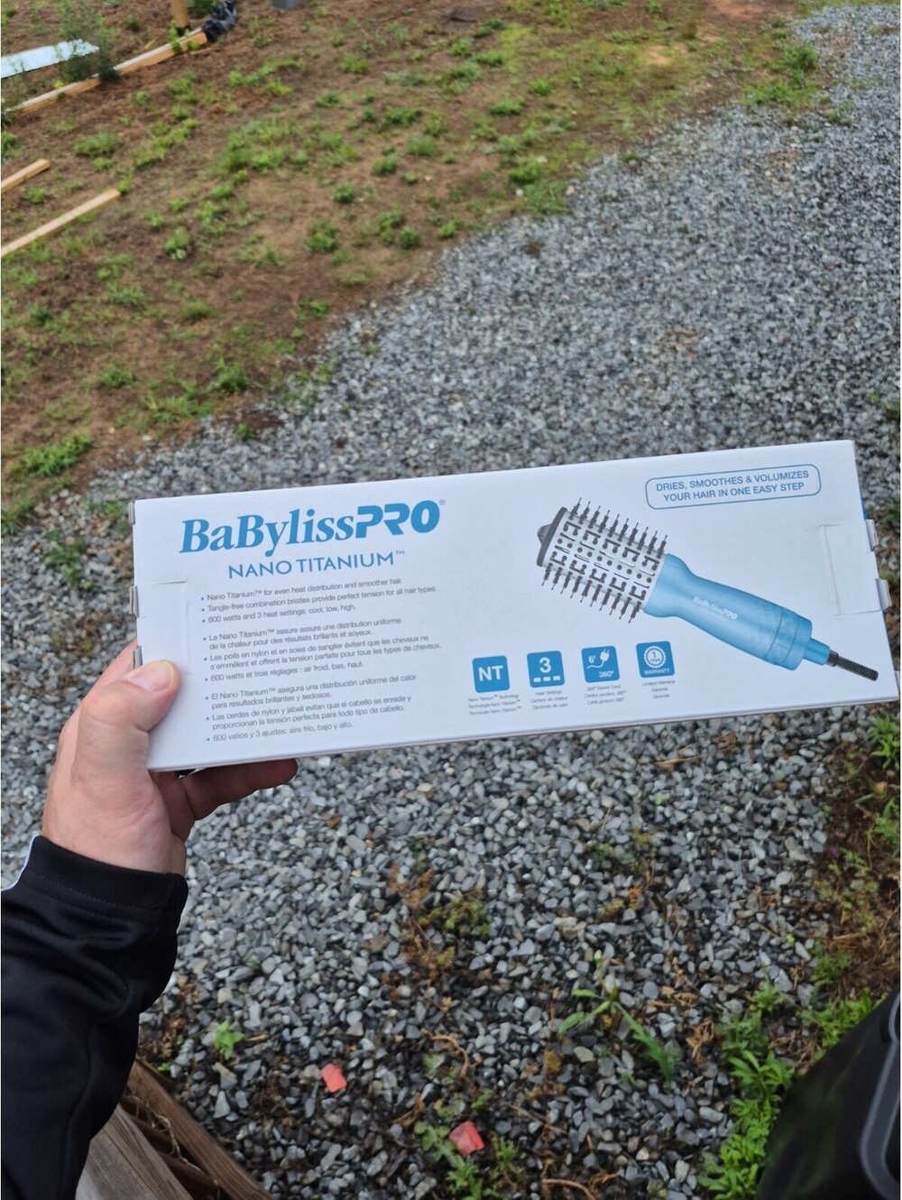 BaBylissPRO Nano Titanium 2" Compact Hot Air Brush #BNTMHBUC New Stylist Pro - Picture 6 of 8
